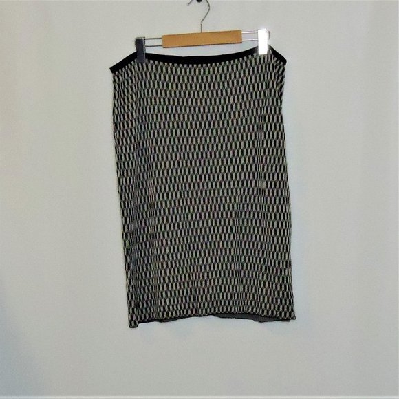 Stretch Pencil Skirt Black/Gold by Jones New York - Picture 5 of 5